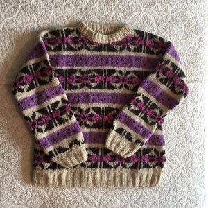 Heavy Wool Knit Guatemalan Sweater